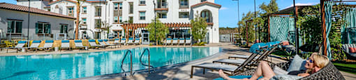 resort style pool at Marisol Apartments