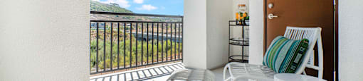 balcony views at Marisol Apartments