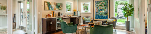 Seating area at Haven at Charbonneau