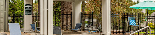 Pool cabana at Haven at Charbonneau