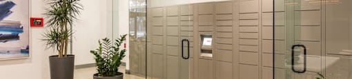 Package lockers at Marc San Marcos Apartments