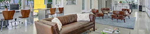 Resident Seating at Parq Crossing Apartments