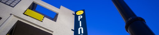 Pine at 6th Sign Board at Pine at 6th, California, 90802