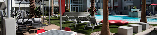 resort style pool and sundeck at Muse