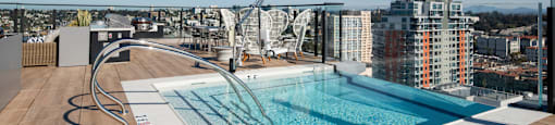 rooftop spa at Luma