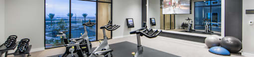 fitness center at Pulse Millenia