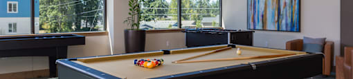 Billiards Table at Tivalli Apartments, Lynnwood, WA