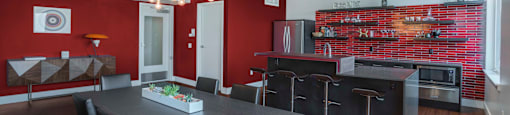 resident clubhouse at Twenty20 Mad Apartments