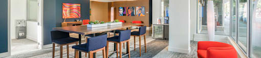 resident clubhouse at Twenty20 Mad Apartments
