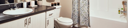 Bathroom at Victoria Arbors Apartment Homes