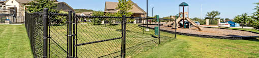 Dog Park at Residences at the Landing, Texas