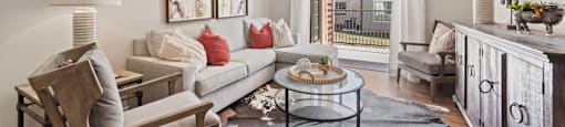 Living Room at Residences at the Landing, Kerrville