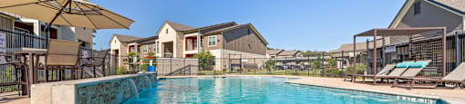 Large Pool at Residences at the Landing, Kerrville, TX