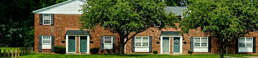 Apartment building exterior at Carriage House West.
