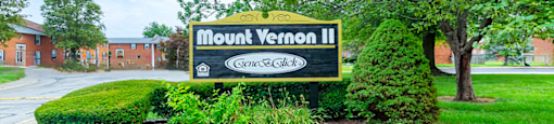 Monument sign at Mount Vernon.