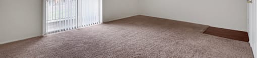 Bright and cozy living room in a 1-bedroom, 1-bath apartment at Mount Vernon.