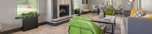 Willow Creek clubhouse with fireplace