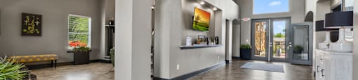 Clubhouse entrance at Willow Creek Apartments
