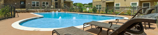 our apartments have a large pool for residents to enjoy