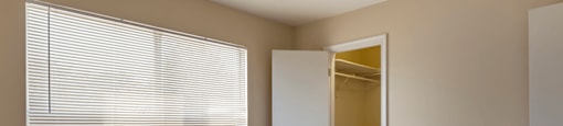 Carpeted Bedroom with Window and Walk in Closet