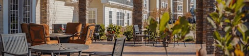 Exterior Patio at Stone Gate Apartments, North Carolina, 28390