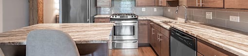 Lofts at River East Kitchen Model