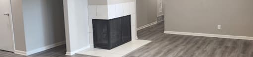 fireplace plank flooring
