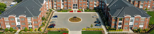 Luxury apartments in Bloomington Minnesota with brick exteriors and attached heated parking