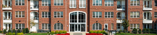 Luxury apartments in Bloomington Minnesota with brick exteriors and attached heated parking