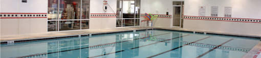 Luxury apartments with indoor lap pool, and huge fitness center at The Biltmore Apartments in Omaha, Nebraska
