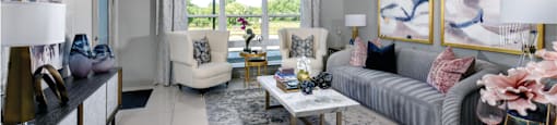 Spacious luxury apartments with porcelain tile floors and oversized windows at Xenia Apartments in Golden Valley, Minnesota