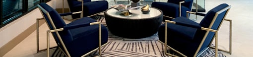 Resident lounge seating area with wi-fi at Xenia Apartments in Golden Valley, Minnesota