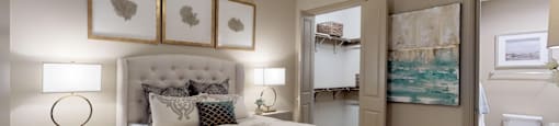 Master bedroom to accommodate a king-size bed and dresser with walk-in closet and master bathroom.