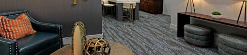 Modern resident lounge with free wi-fi, resident cyber lounge, resident cyber café at Tanglewood Apartments in Lincoln, Nebraska