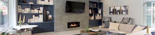 Luxury clubhouse with free wi-fi at Tuscany Apartments in Houston.