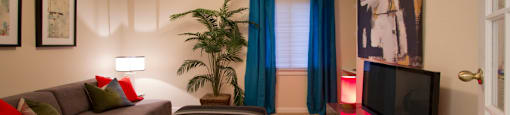 Spacious den or office space at Embassy Park Apartments in Omaha, Nebraska