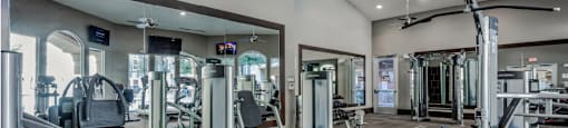 Luxury apartments next to the Galleria in Dallas with fitness center at Villa Piana Apartments