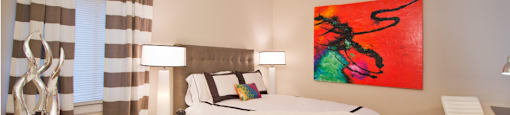 Apartments near Westroads Mall with spacious bedroom with walk-in closet at Embassy Park Apartments in Omaha, Nebraska