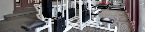 Fitness center at Inwood Apartments in La Vista, Nebraska