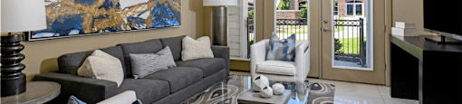 Luxury apartments with spacious floor plans with porcelain floors at Luxembourg Apartments in Bloomington Minnesota