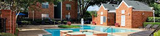 our apartments offer a swimming pool with a fountain