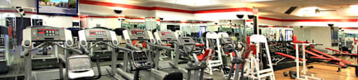 Luxury apartments in north Dallas with fitness center and aerobics center at The Dorchester Apartments