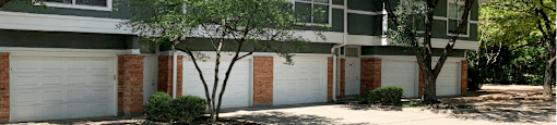 Luxury apartments in north Dallas near the Mary Kay Museum with attached garages and golf course views.