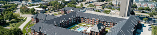 Luxury apartments in Bloomington Minnesota with brick exteriors and attached heated parking