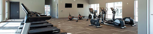 Luxury apartments in Bloomington Minnesota with multi-level fitness center at Luxembourg Apartments
