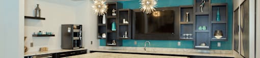 Luxury apartments with resident lounge, coffee bar, free wi-fi, internet café, conference room and catering room at Luxembourg Apartments in Bloomington Minnesota