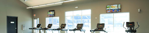 Luxury apartments in Bloomington Minnesota with multi-level fitness center at Luxembourg Apartments