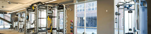 Luxury apartments in Bloomington Minnesota with multi-level fitness center at Luxembourg Apartments