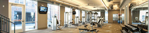 Luxury apartments in Bloomington Minnesota with multi-level fitness center at Luxembourg Apartments