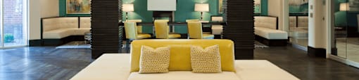 Luxury apartments with resident lounge, coffee bar, free wi-fi, internet café, conference room and catering room at Luxembourg Apartments in Bloomington Minnesota